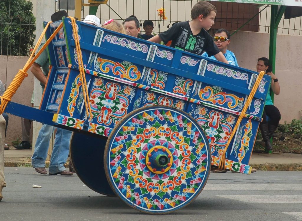 Desfile de carretas y boyeros 2016.  Costarican ox cart. Foto por Héctor Vides - Social Media Costa Rica
